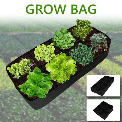Outdoor Garden Tool Planters Container Garden Bed Flower Plant Pot Planting Nursery Pot Felt Grow Bag Rectangle