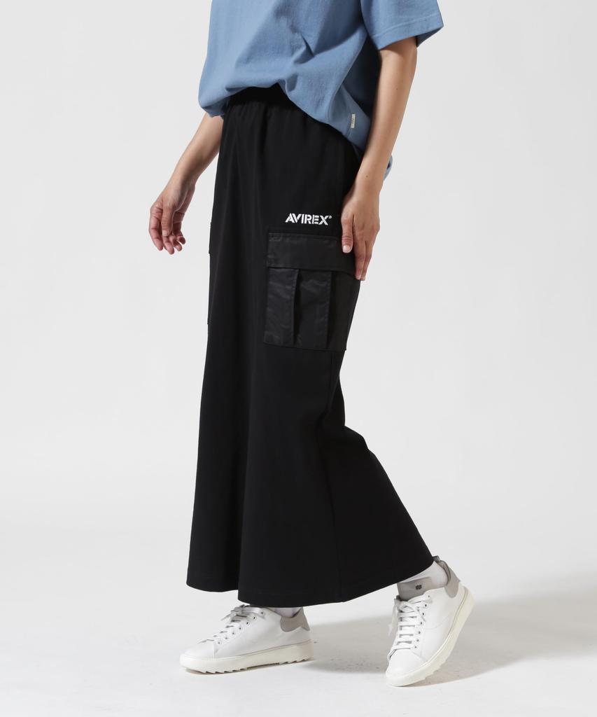 AVIREX JERSEY CARGO SKIRT F 010 Black 783-5116608