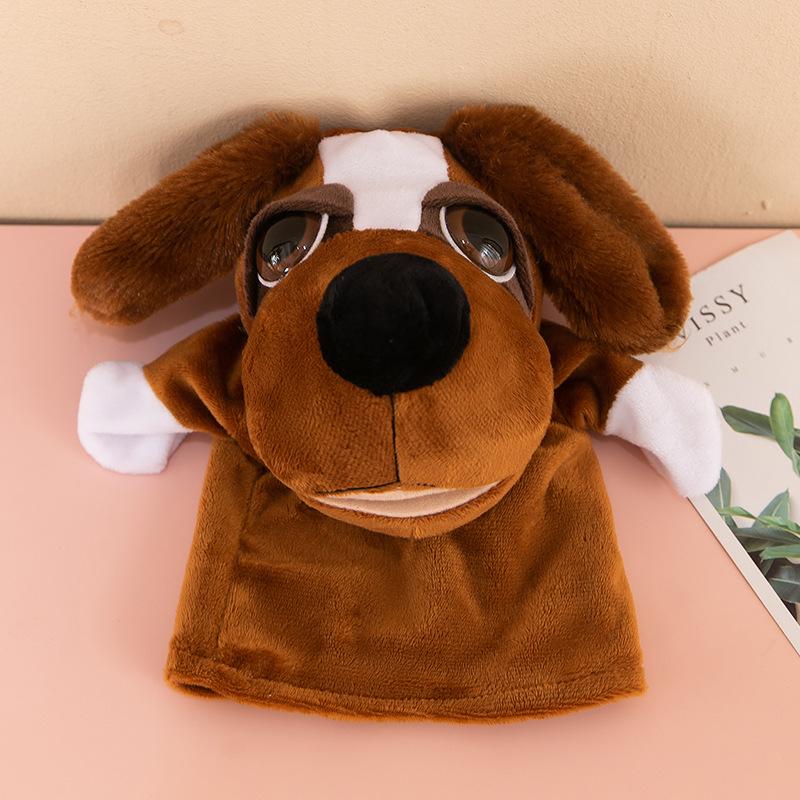 Interactive Animal Hand Puppet for Storytelling - Plush Toy with Movable Mouth