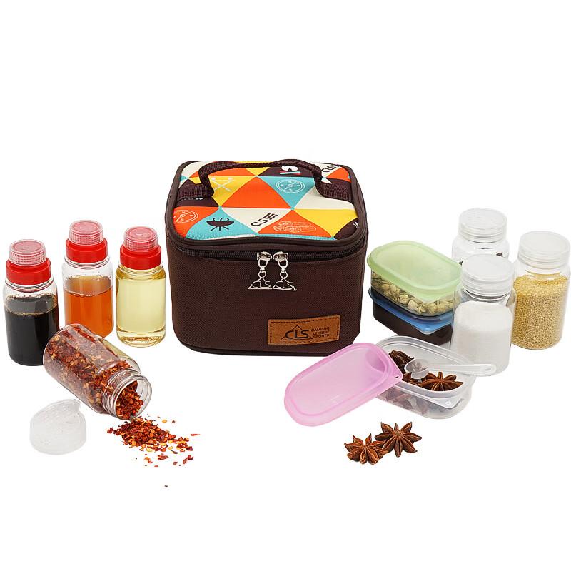 ZISIZ 10-Piece Portable Mini Condiment Bottle Set