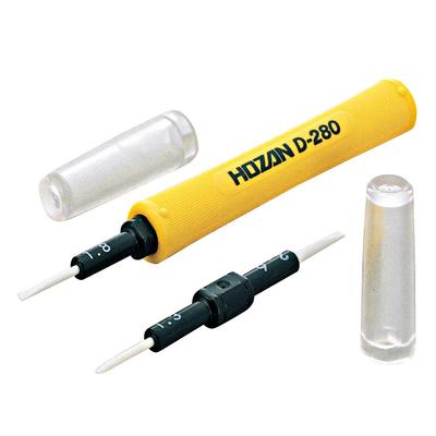 HOZAN Interchangeable Ceramic Adjustment Fully 145mm for Adjusting Volumes and Capacitors D-280 Screwdriver, Non-Magnetic, Long, Semi-Fixed