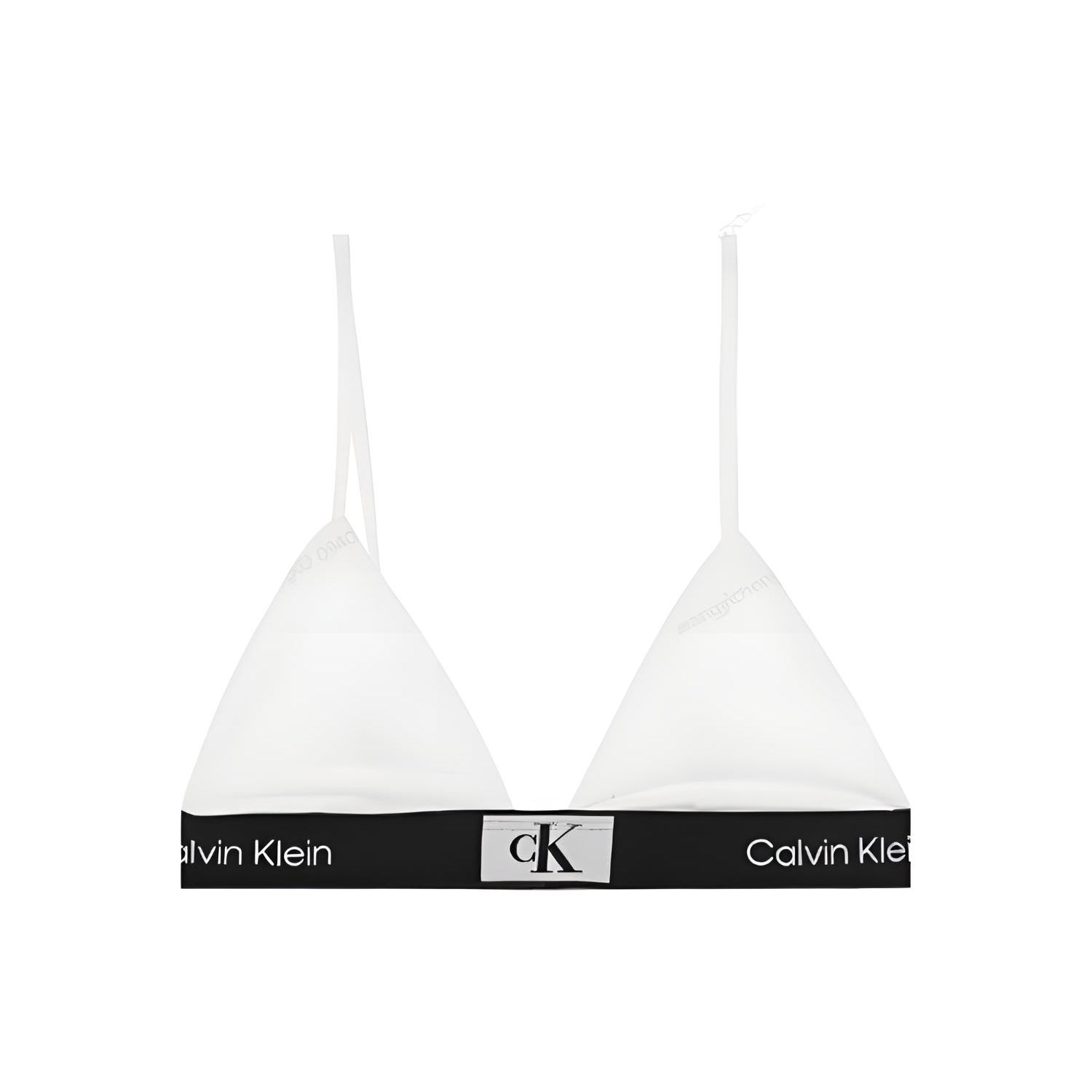 

Calvin Klein Беспроводной бюстгальтер с треугольными чашками Женское нижнее белье Белый QF7217-110 S