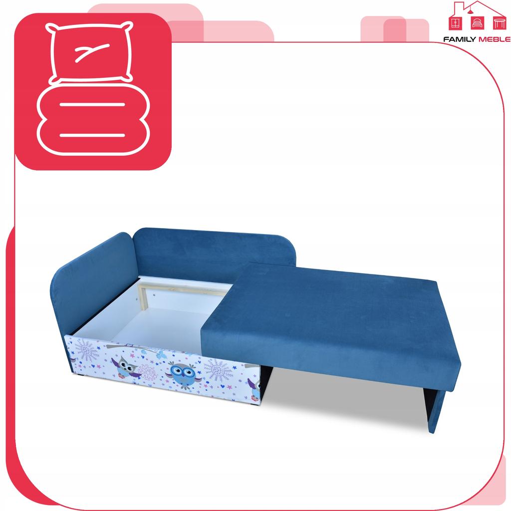 Children's Corner Sofa Bambino Extendable Container Bed Children's Mattress Kubuś