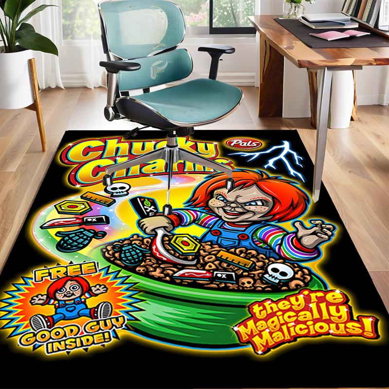 1pc Chucky3 Design Area Rug - Non-Slip, Soft & Cozy Floor Mat for Living Room, Bedroom, Office - Indoor/Outdoor Decorative Carpet