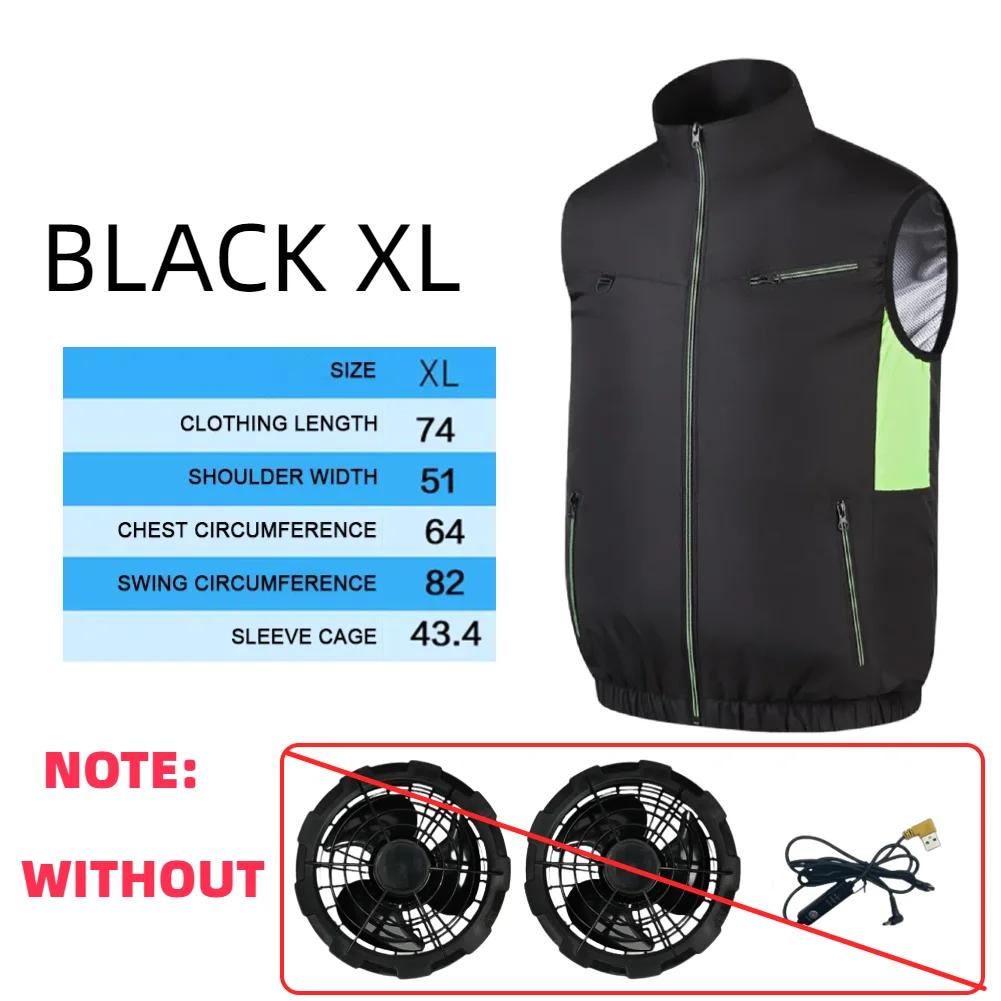 2025 Cooling Vest Ice Fan Vest Heat Resistant Sleeveless Workwear Breathable Wearable Cooling Fan Vest for Hot Weather Work
