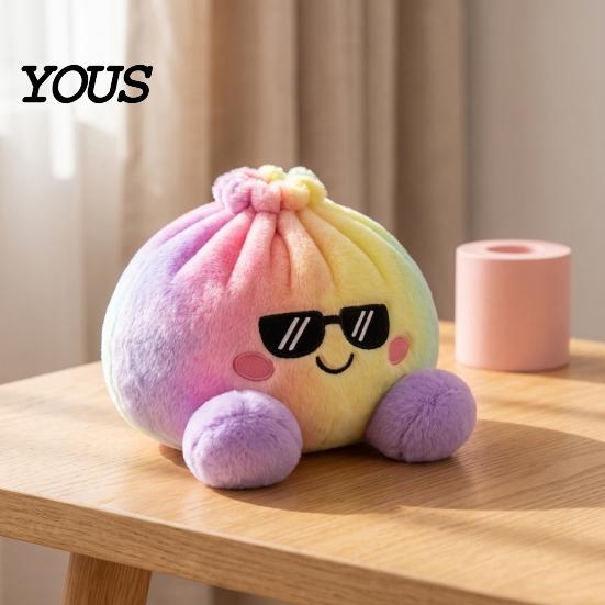 Skin Friendly Soft Pillow Cute Dumpling Plush Toy, Stuffed for Stress Relief And Anxiety Sensory Toy Focus Relief, Kawaii Food Plushie