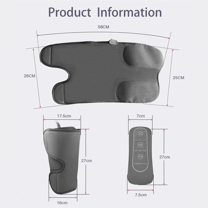 Heating Air Compression Leg Foot Massager Pain Relief Improve Circulation Calf Massage Machine Multifunctional Leg Massager