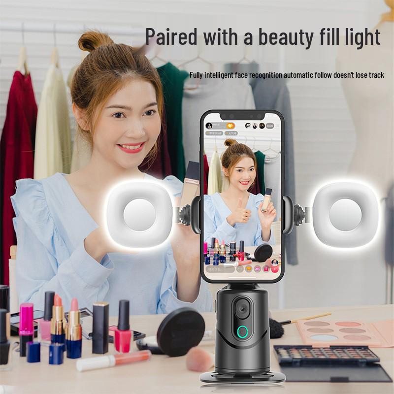 Q12 Smart Tracking Gimbal: AI Face Recognition 360° Live Streaming Phone Stabilizer Stand