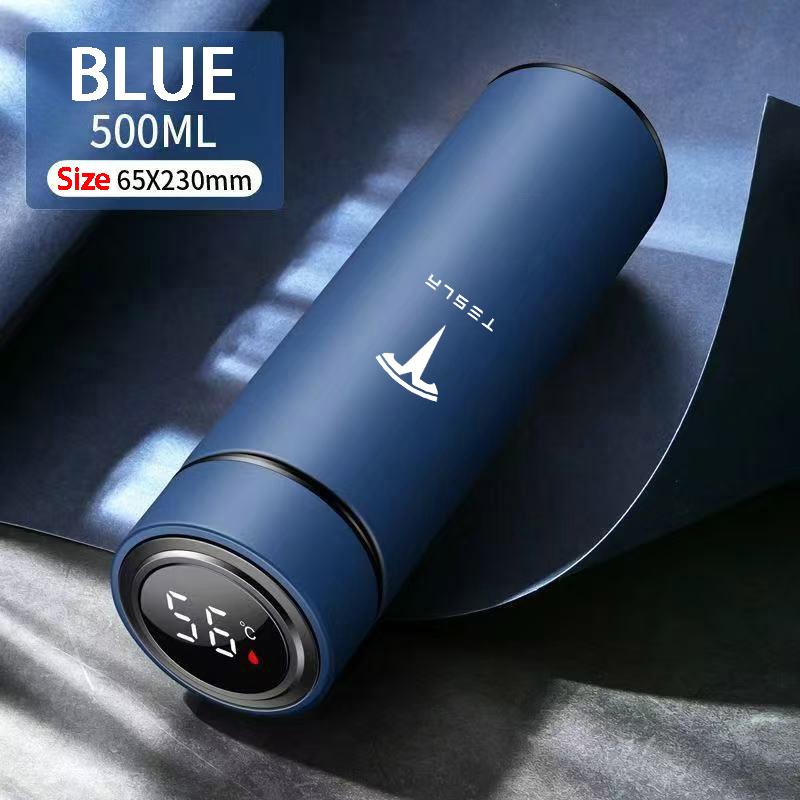 

Temperature Display Thermos Cup Stainless Steel Divided Thermos Bottle For Tesla Model 3 Model S X Y Roadster SpaceX Car Sticker