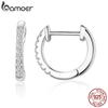 BAMOER 925 Silver Cubic Zirconia Ear Cuffs 18K Gold Plated Cartilage Hoop Huggie Earrings for Women Stackable Jewelry