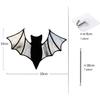 Décorations chauves-souris - AIMOONSA - Lot de 10 - Acrylique noir - Suspension fenêtre - Intérieur &amp; extérieur
