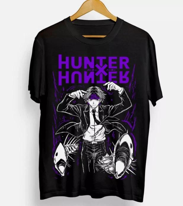 Anime Chrollo Lucilfer Hunter X Hunter Black T Shirt Size S 4XL S