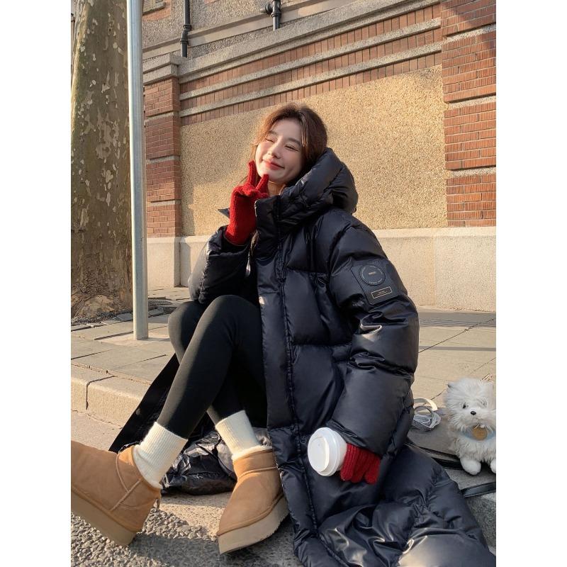 Cotton-padded Jacket Women's Winter New Long Over-the-knee Cotton-padded Coat Thickened Loose Cotton-padded Jacket