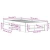 VidaXL Cadre de lit chêne sonoma 75x190 cm bois d'ingénierie, meuble de chambre à coucher, lit simple, sommier, lit, cadre 3295529