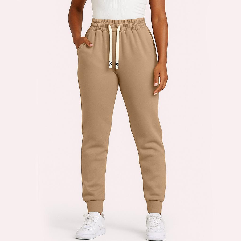 Women's Solid Color Sweatpants, Loose Casual Leggings