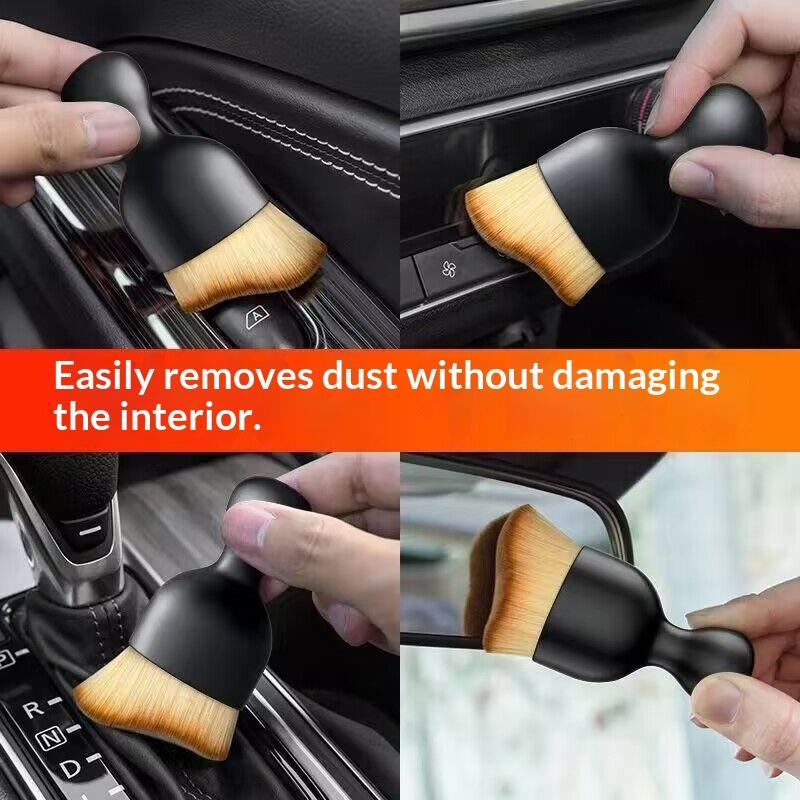 Car Detailing Brush for Interior Cleaning Soft Fluffy Bristles Non-Slip Handle 1/2/3 PCS Suitable for Auto Air Vent Dashboard
