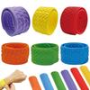 6PCS Sensory Fidget Toys for Kids Textured Silicone Slap Bracelets Anxiety Autism ADHD Calming Down Stress Relief Gifts