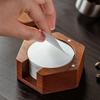 Solid Wood Coffee Filter Paper Storage Box Universal Coffee Filter Paper Holder  Gift
