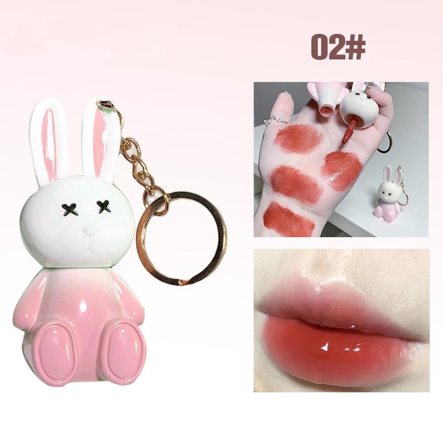GEGE BEAR Rabbit Lip Glaze, Matte Velvet Lip Clay Long-lasting Color Non-drying Lipstick