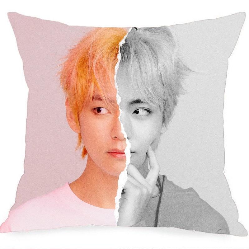 

18 Bts Kpop Bangtan Boys Face Yourself Персикова шкіра Чохол для подушки Подушка Декоративна Pink V