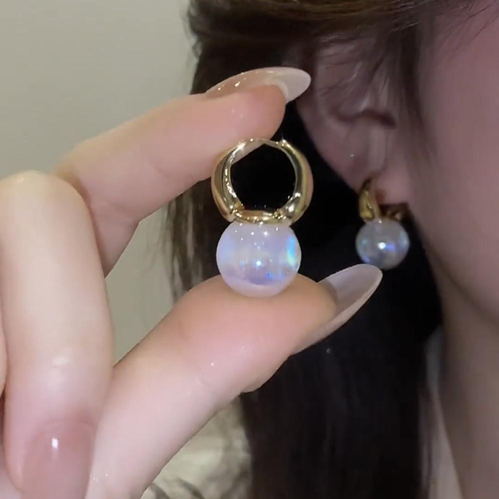 2025 New Inlaid Rhinestone Pearl Stud Earrings Women Personality Fashion Unique Design Earrings Wedding Jewelry Birthday Gift