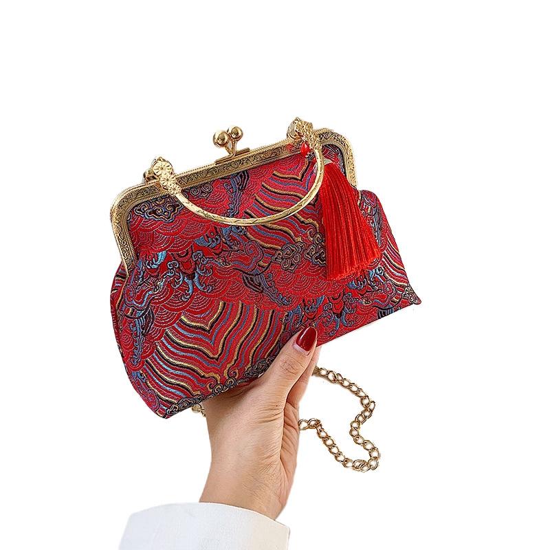 

Женская вышитая винтажная сумка-кроссбоди