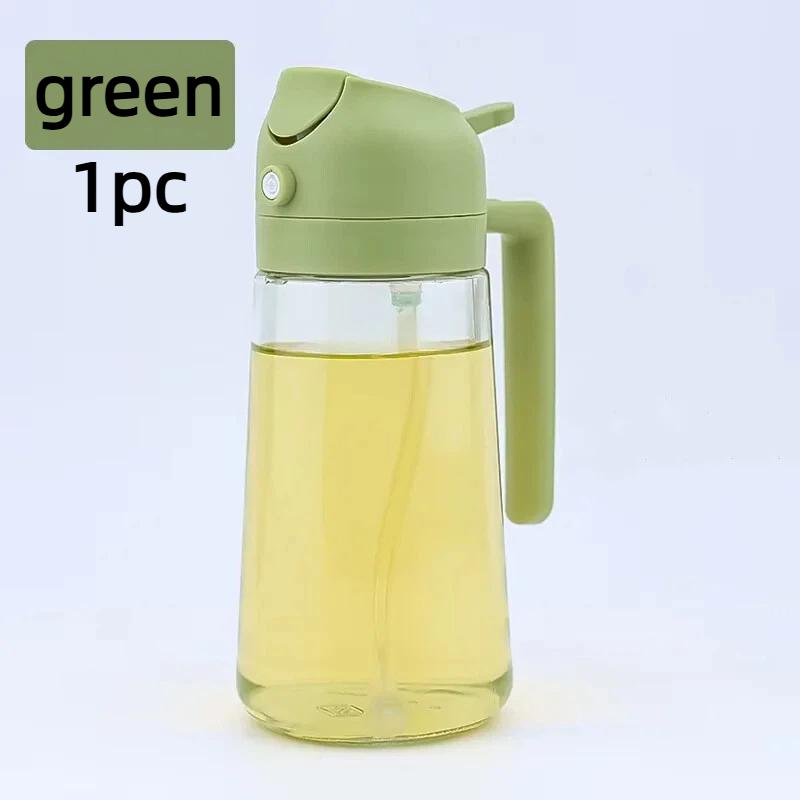 2-in-1 spray empty oil bottle plastic oil container distributor evaporator kitchen barbecue camping cooker