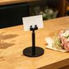 Metal Table Card Clip Stand U-Shaped Price Tag Clip Table Number Card Holder  Bakery