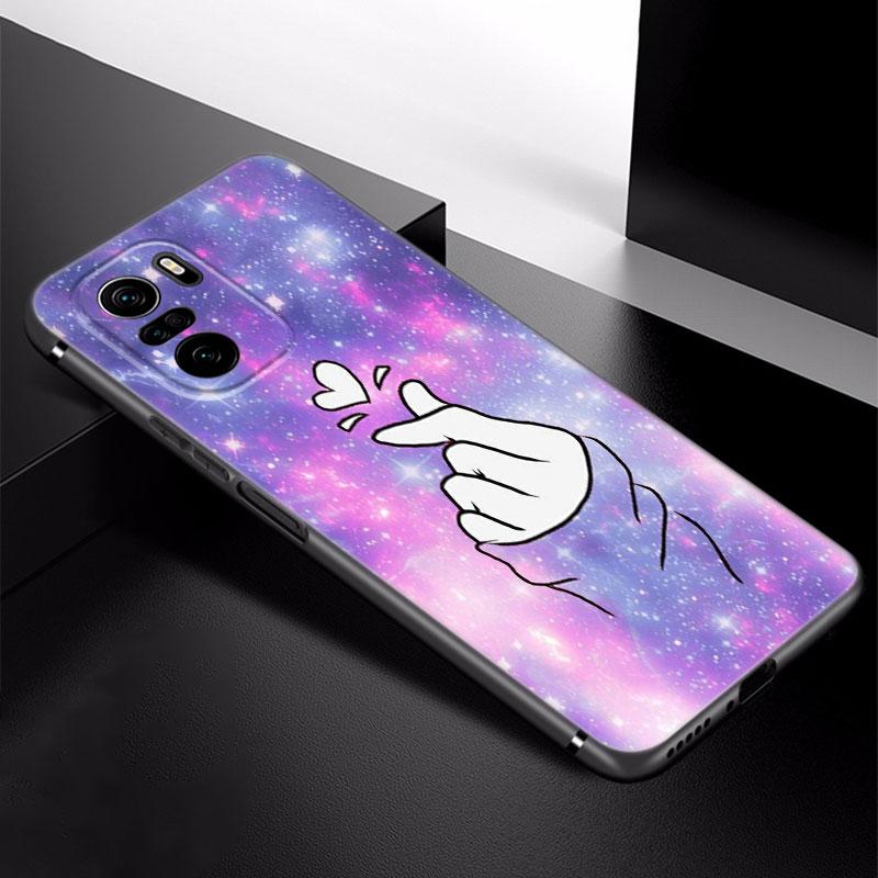 Love On The Finger Kpop Phone Case For Xiaomi Redmi Note 5 6 9T K20 K40 K50 Pro 7A 8A 9A 9C 9i 10A 10C A1 S2 TPU Black Cover