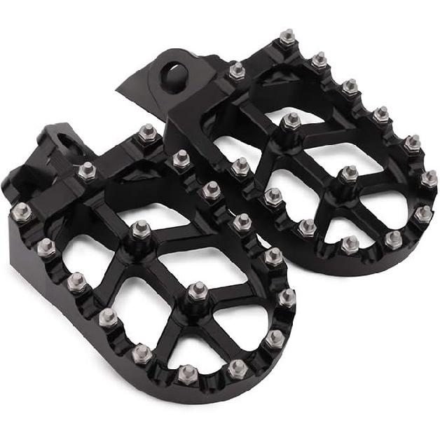 Dirt Bike Foot Pegs,Motorcycle Footpegs Wider Foot Pegs Rest Pedal CNC for KLX 140 KLX140 KLX140RF 2008-2024 KX65 2000-2024 KX85 2001-2024 KX100