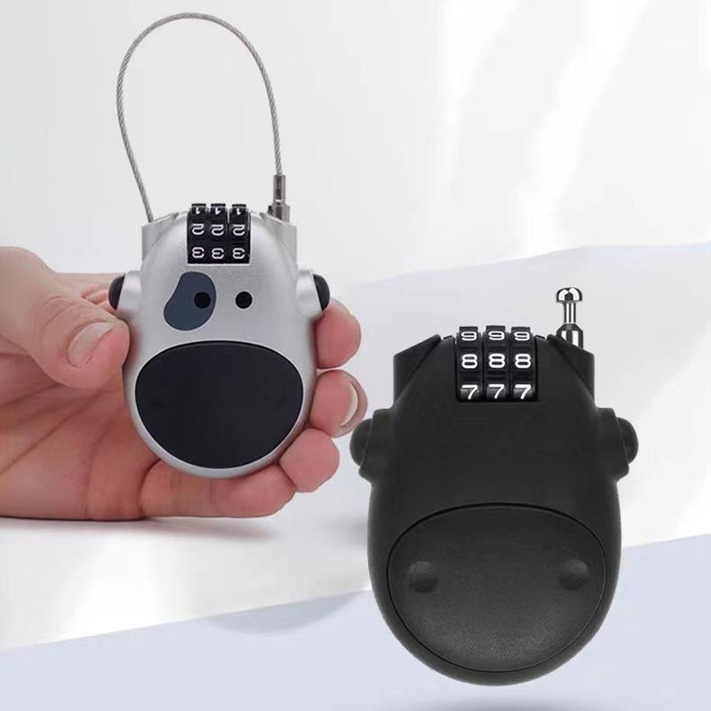 Fahrrad Stahlkabel Zahlenschloss Koffer Auto Schlitten Teleskop Drahtseilschloss Fahrradhelm Hochpräzises Zahlenrad Passwortschloss