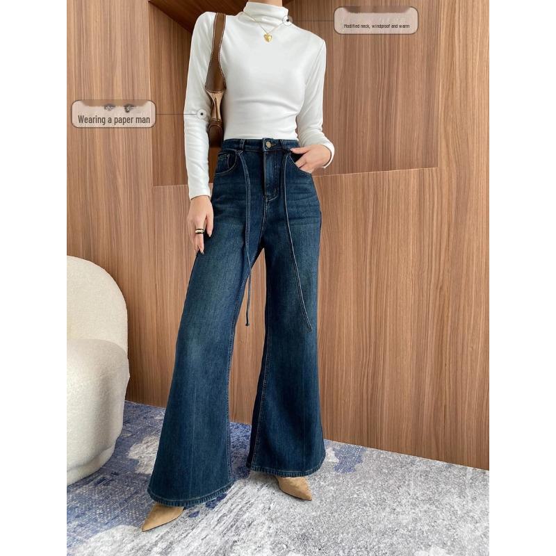 Sinan Soft Slim Fit Half-High Collar Versatile Top SN6903