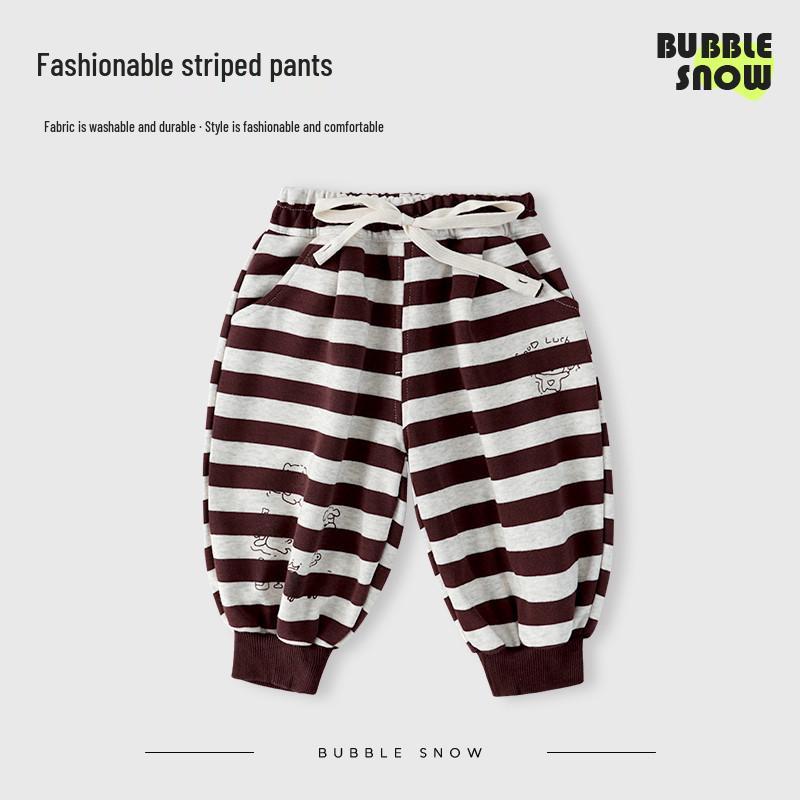 Bubble Snow Spring & Autumn Unisex Baby Sweatpants - Korean Style Trendy Long Sports Pants for Little Children 2603 80 cm