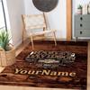 Harley-davidson Motorcycles Personalized Name Floor Mat Suitable for Dormitory Balcony Entryway Foyer Anti-slip Rug Office Home Decor