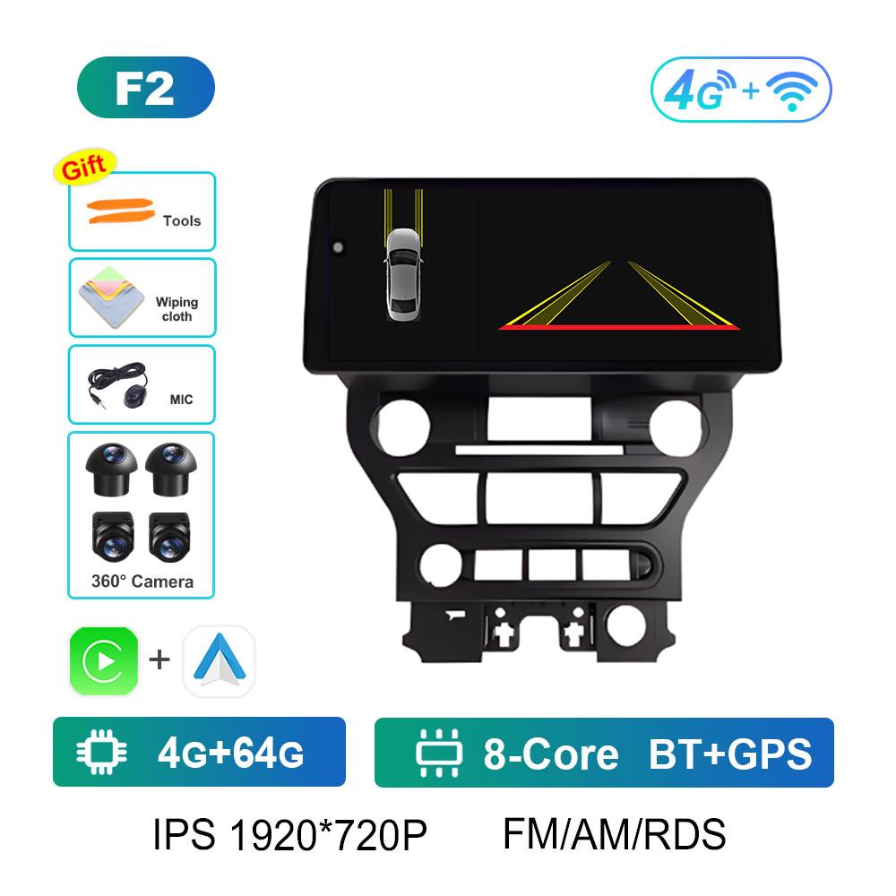 Android Smart System for Ford Mustang 2015 2016 2017 2018 - 2020 Wireless Carplay DSP Stereo Cooling Fan GPS Navigation No 2 Din