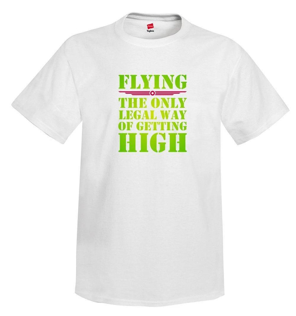The Only Legal Way Airplane Aviation T-Shirt 4XL