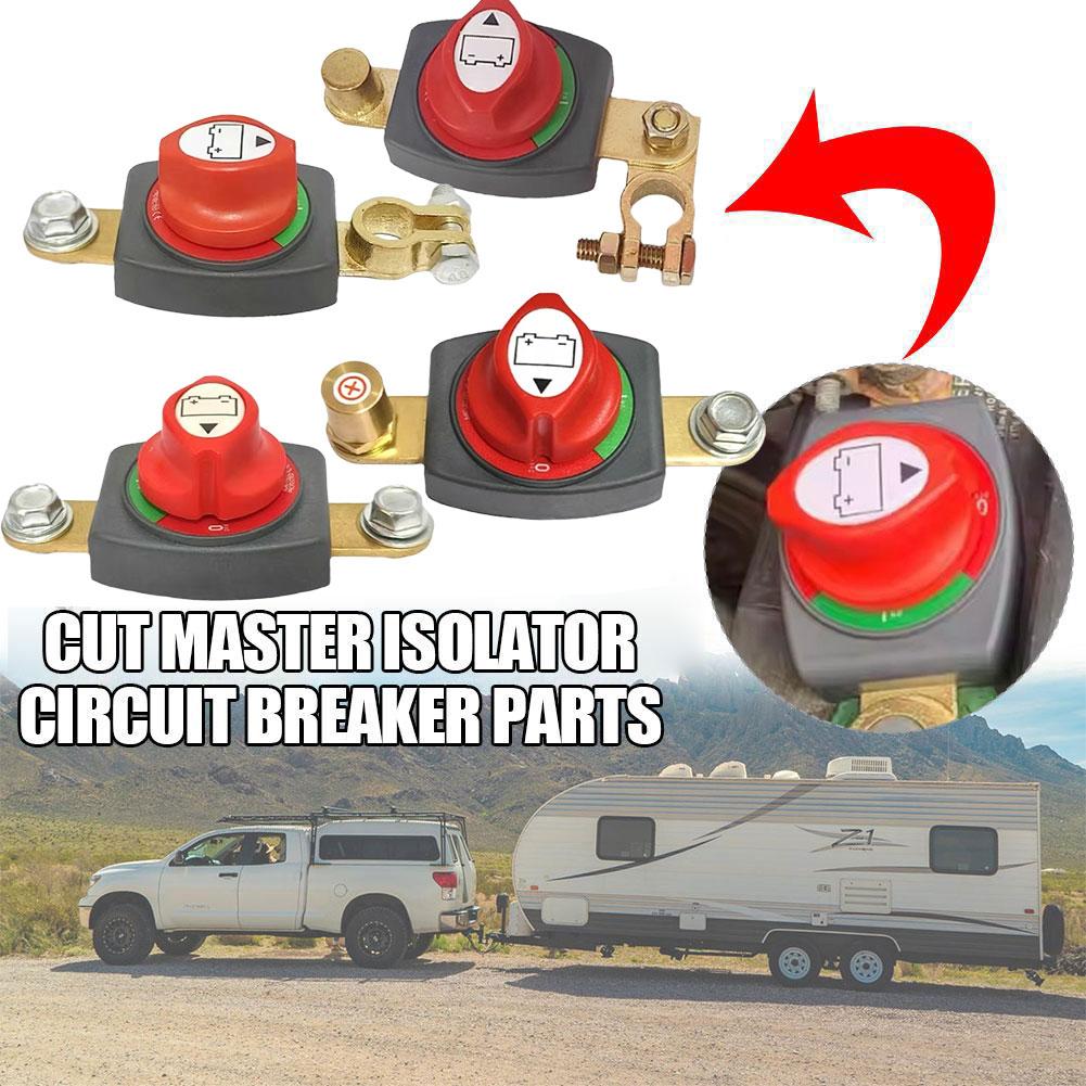 New Top Post Battery Disconnect Isolator Negative Cut-off Rotary Switch 12-48V For Car RV Truck Marine Boat Q7B4