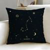 Constellation Pattern Cushion Cover Soft & Easy-Wash Pillow Case – Versatile For Couch, Bed, Travel And Office