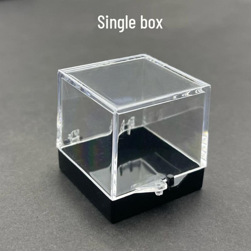 Трехъярусный прозрачный кошачий туалет с минеральным дисплеем и пылезащитным хранилищем для кристаллических образцов