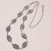 Women's High-end Retro Waist Chain, Engraved Flower Belt, Metal Court Style Ladies' Belt, Women's Waist Chain
