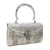 Damen Silbergriff Metall Clutch Hand Cluth