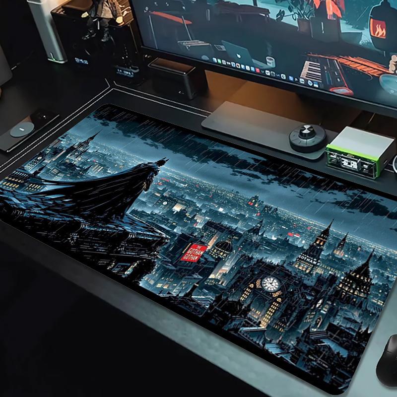 Super Bat Color Mouse Pad Large Gaming Table Cushion Non-slip Laptop Tablet Big Mousepad XXL Mat Mini PC Playmat With Lock edge