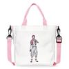 Japan Cartoon Comics Akaza Demon Slayer Print Canvas Shoulder Bag Women's Commuter Bag Handbag 7553