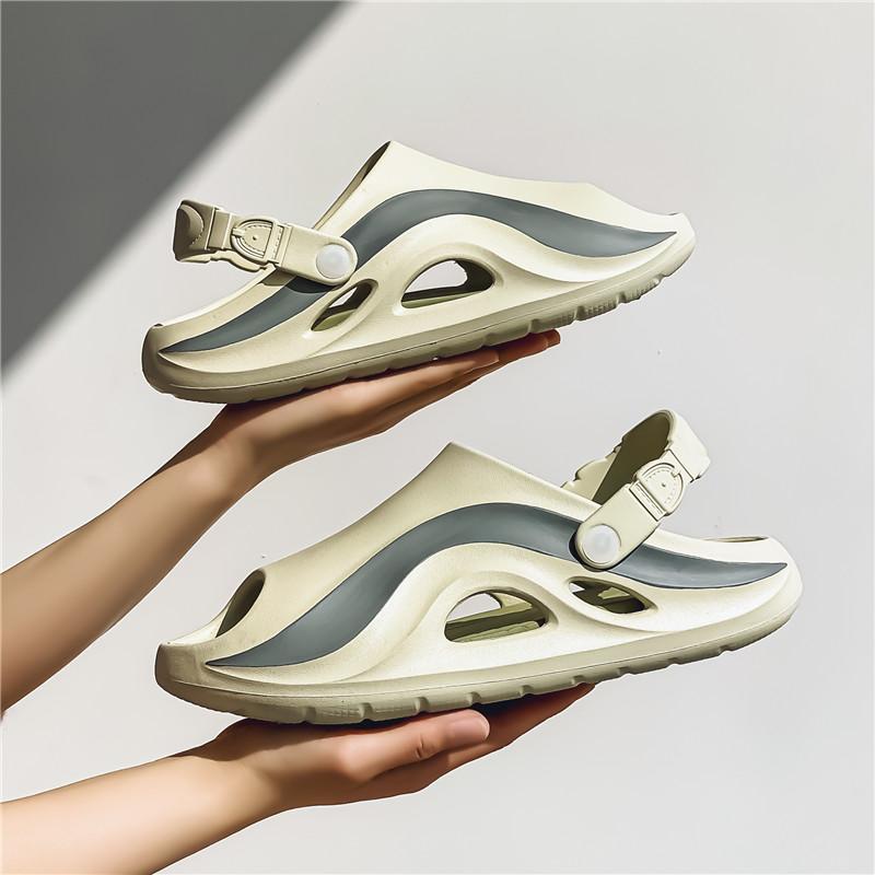 Fashion New Summer Platform Slippers For Men Non Slips Open Toe Flip Flops Men Fashion Beach Sandals Bathroom Slippers Outdoor