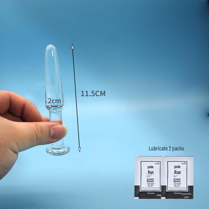 Crystal Glass Anal Toy with G-Spot Stimulation & Beads – Unisex Pleasure