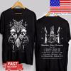 Unisex Shirt Cotton Oversize Large Size DARK FUNERAL Australian Tour Band Short Sleeve 2-sides S To 5XL T-shirt