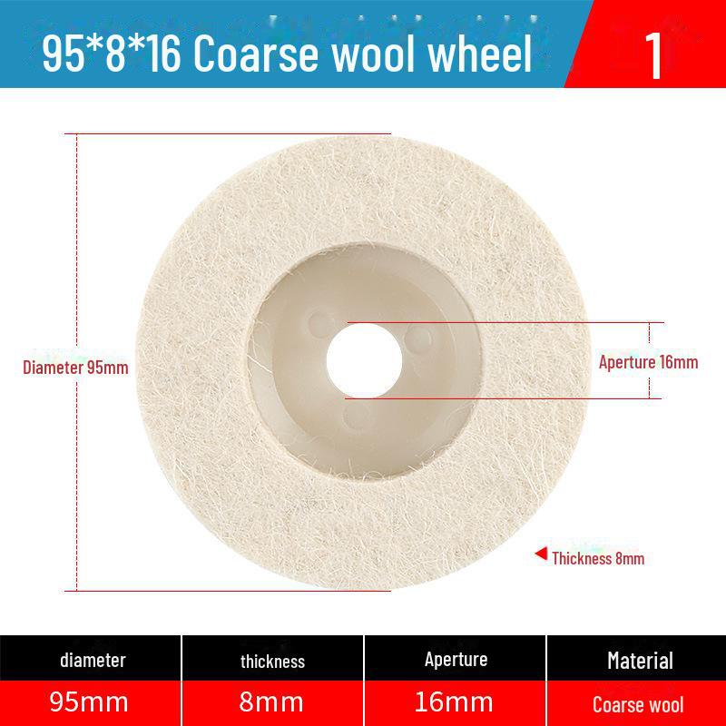 

Шерстяной полировальный круг для угловой шлифовальной машины — идеально подходит для стекла, металла, нержавеющей стали, камня Economical shag