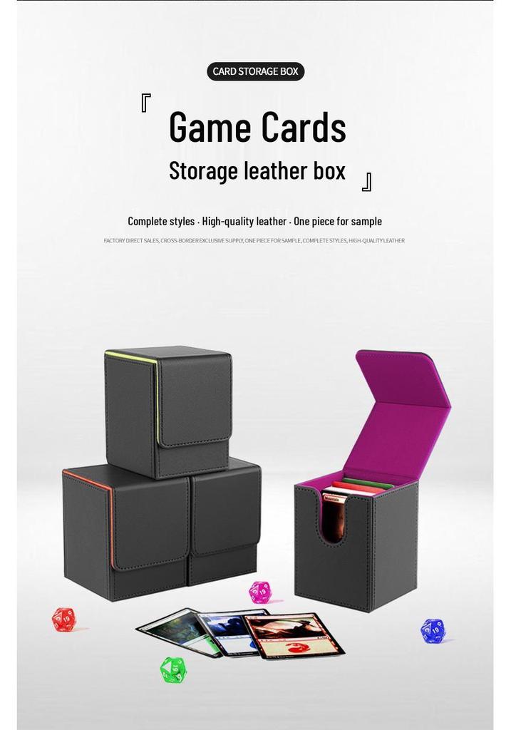 Pokémon, Yu-Gi-Oh!, Magic: The Gathering, One Piece Card Deck Storage Box