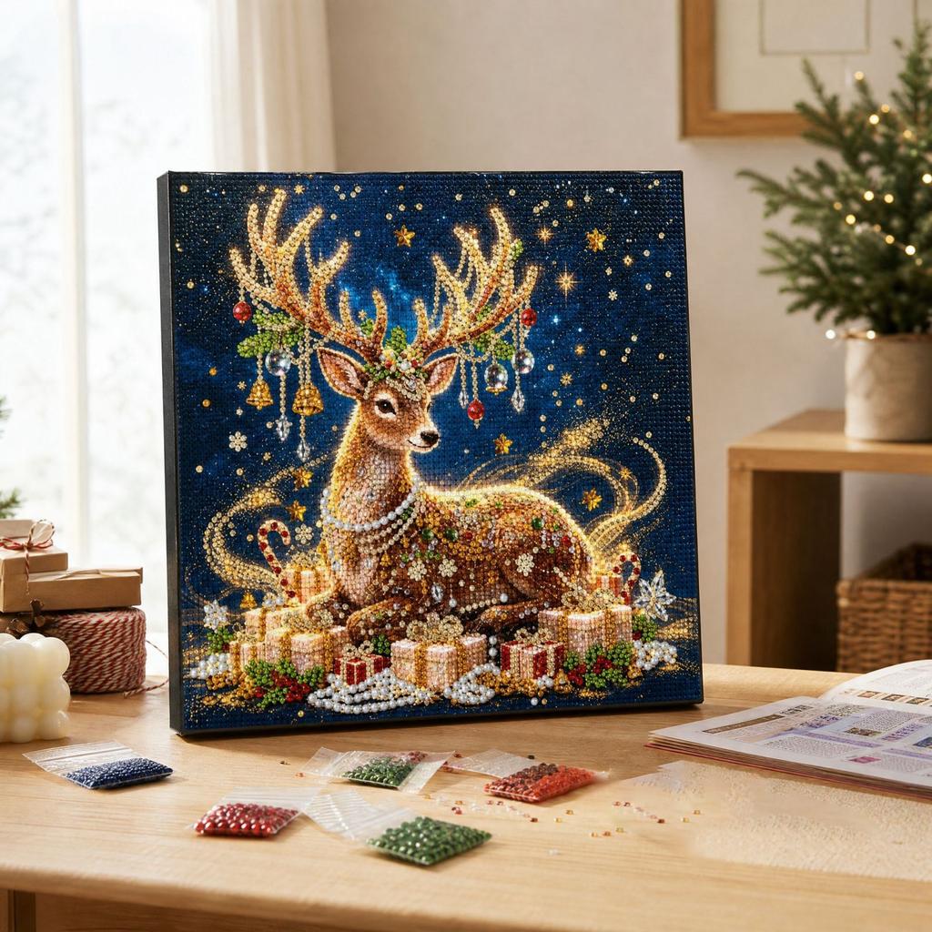 Christmas 5D Kit for Adults with - DIY Set for Home Wall Decor