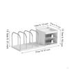 2-Drawer Desk Organizer, Large Capacity, for Office, Pens, Books, And Mail.